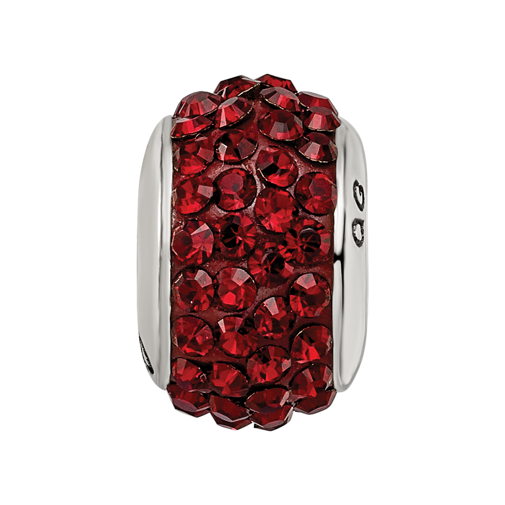 Sterlingsilber Reflections Dunkel Maroon Full Preciosa Kristall Perle