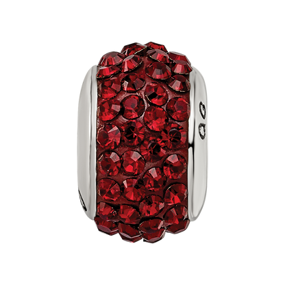 Sterlingsilber Reflections Dunkel Maroon Full Preciosa Kristall Perle