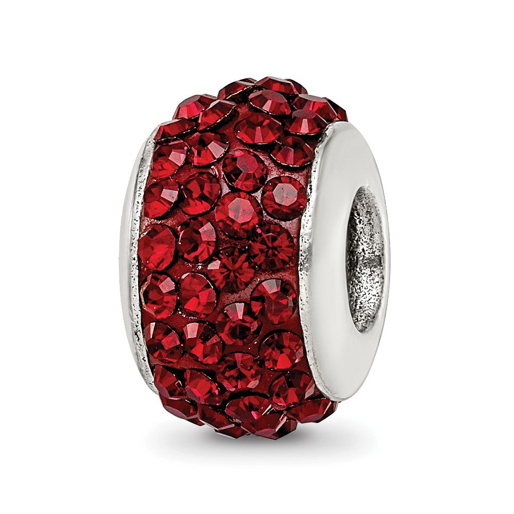 Sterlingsilber Reflections Dunkel Maroon Full Preciosa Kristall Perle