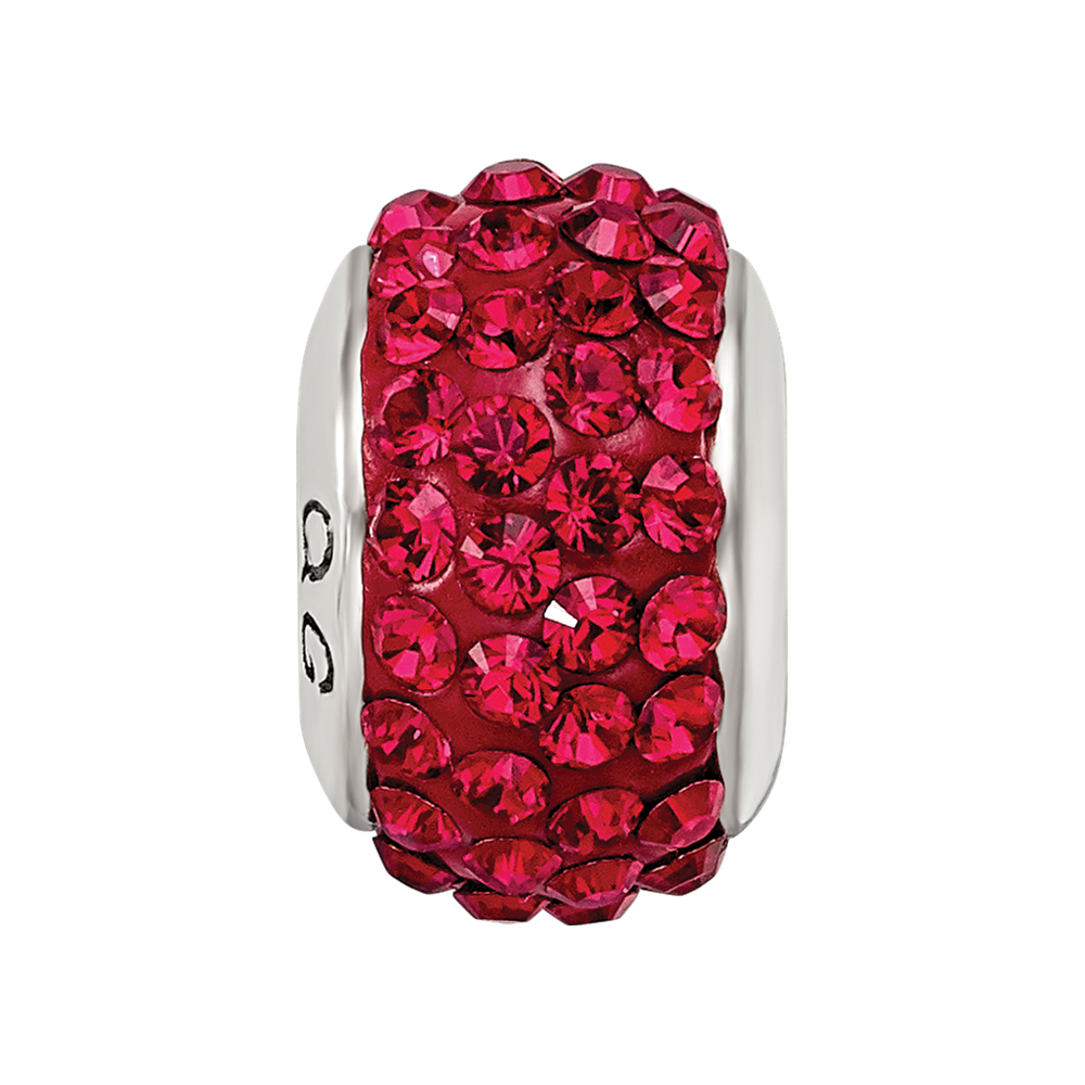 Sterlingsilber Reflections Rot Full Preciosa Kristall Perle