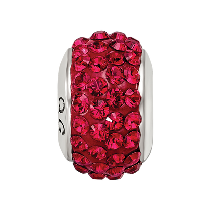 Sterlingsilber Reflections Rot Full Preciosa Kristall Perle