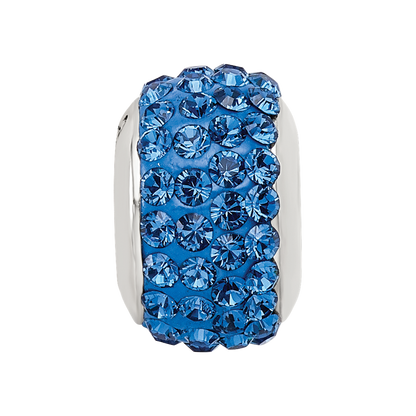 Sterlingsilber Reflections Mittel Blau Full Preciosa Kristall Perle