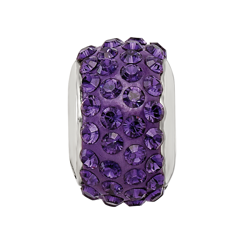 Sterlingsilber Reflections Lila/violet Full Preciosa Kristall Perle