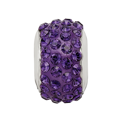 Sterlingsilber Reflections Lila/violet Full Preciosa Kristall Perle