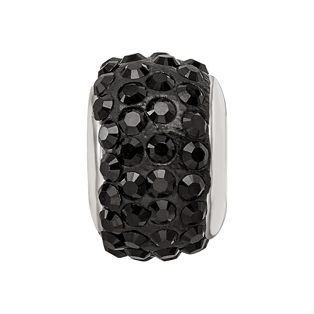 Sterlingsilber Reflections Schwarz Full Preciosa Kristall Perle