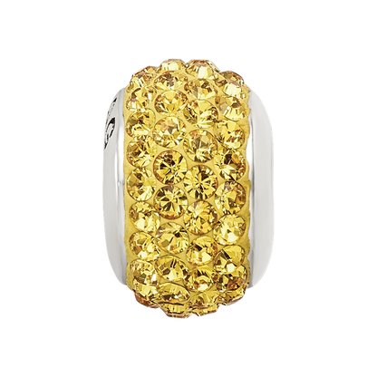 Sterlingsilber Reflections Gelb Full Preciosa Kristall Perle