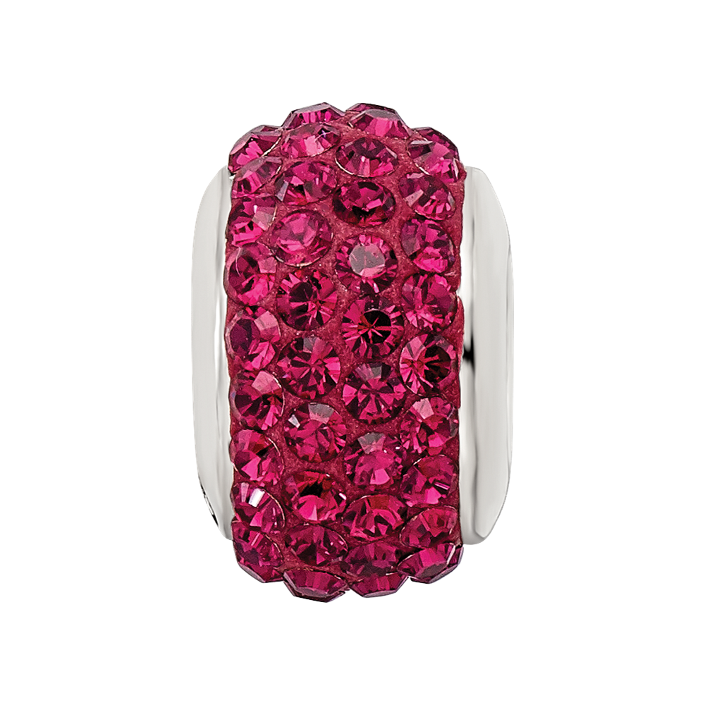 Sterlingsilber Reflections Maroon Full Preciosa Kristall Perle