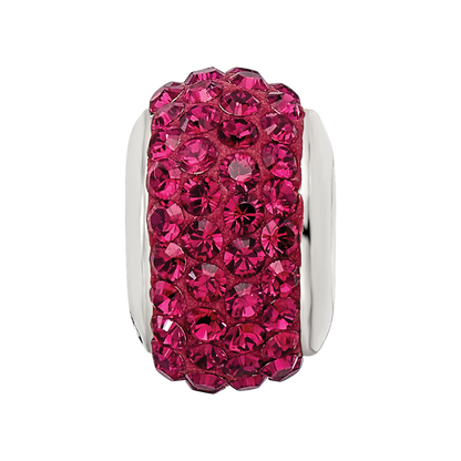 Sterlingsilber Reflections Maroon Full Preciosa Kristall Perle
