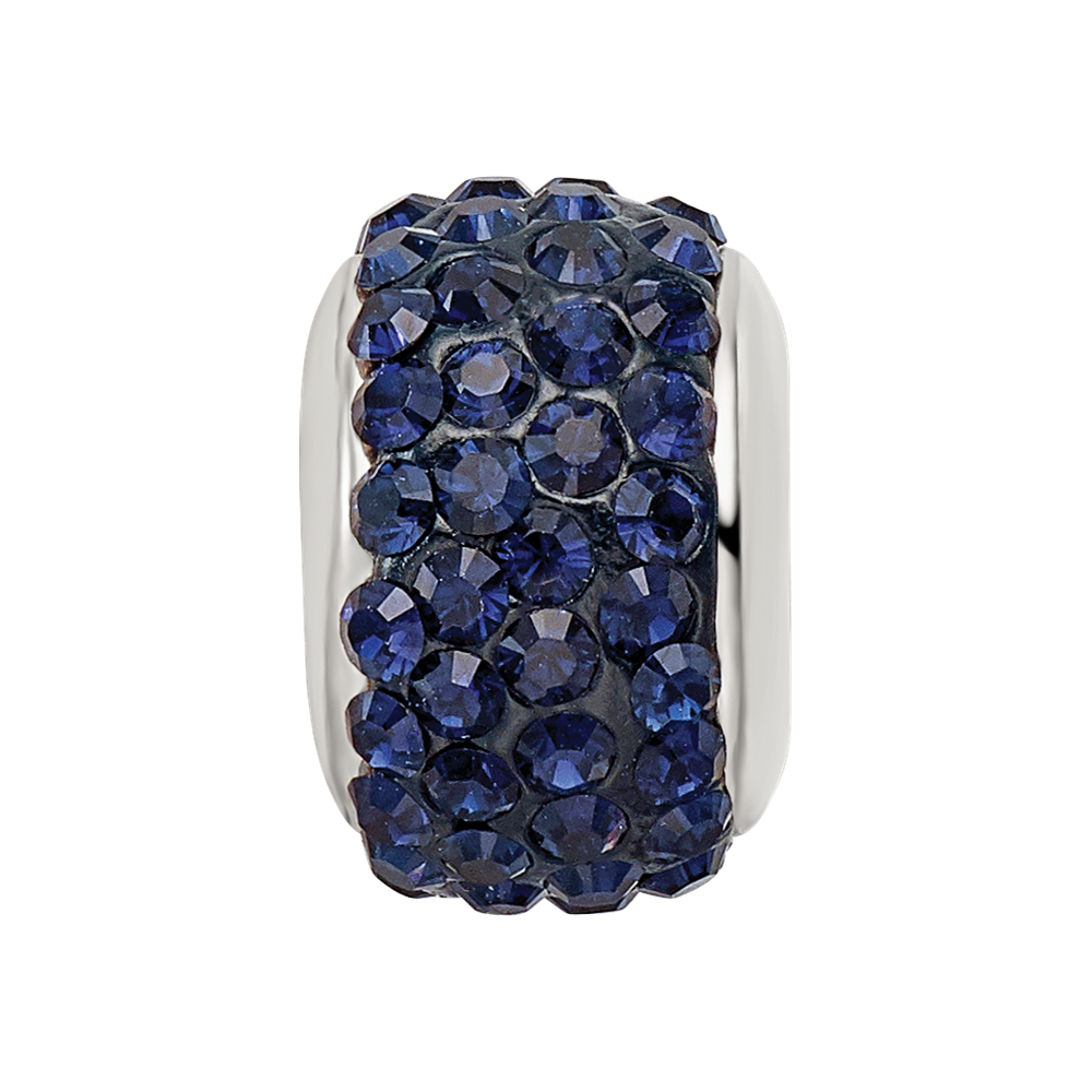 Sterlingsilber Reflections Dunkel Blau/navy Full Preciosa Kristall Perle