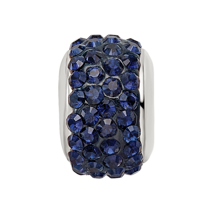 Sterlingsilber Reflections Dunkel Blau/navy Full Preciosa Kristall Perle