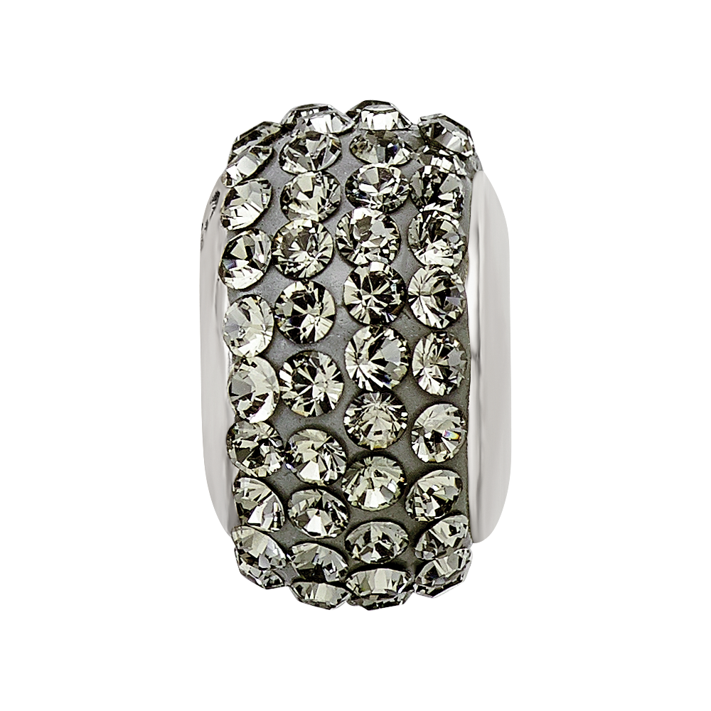 Sterlingsilber Reflections Silber/grey Full Preciosa Kristall Perle