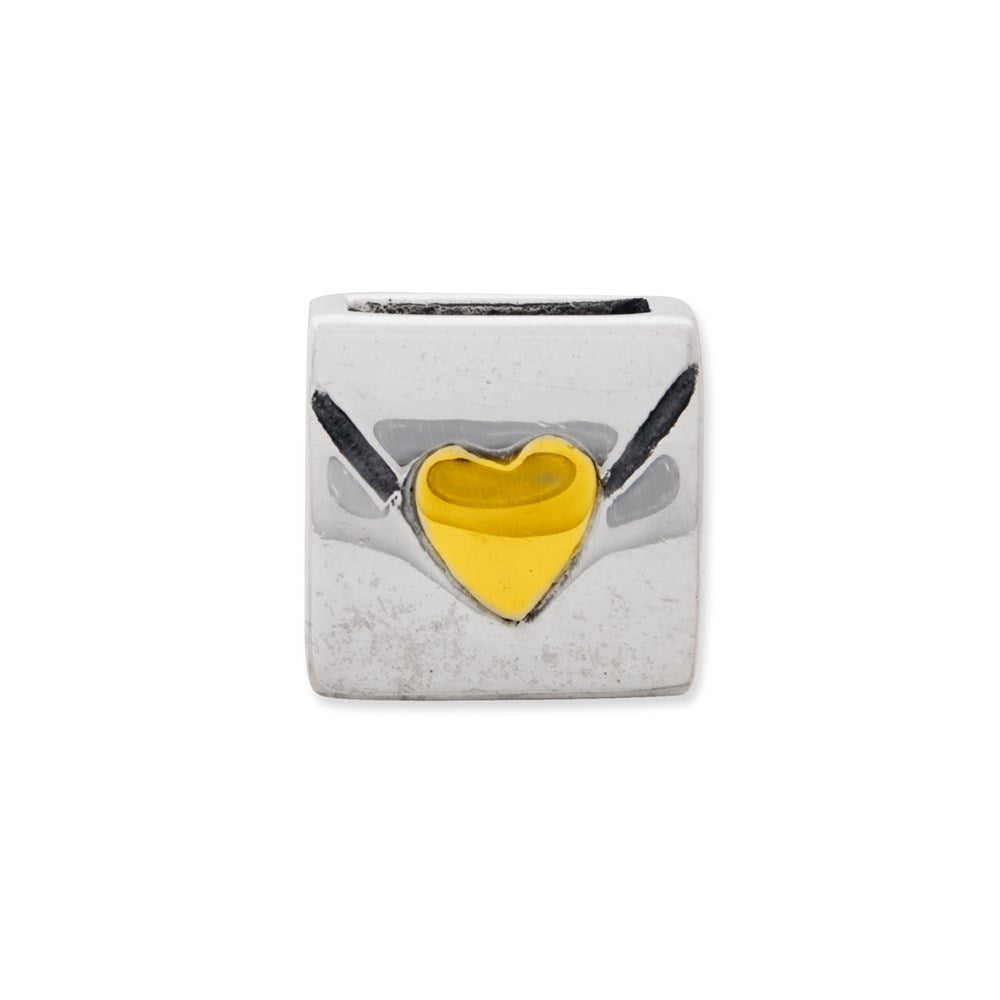 Ss/vergoldet Sterlingsilber & 14K Reflections Liebe Note Perle