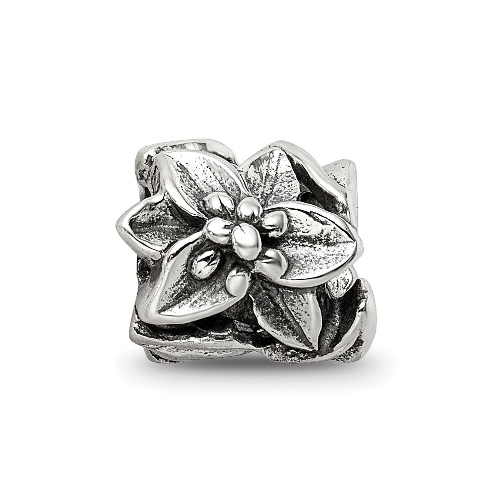 Sterlingsilber Reflections Plumeria Blumen Perle