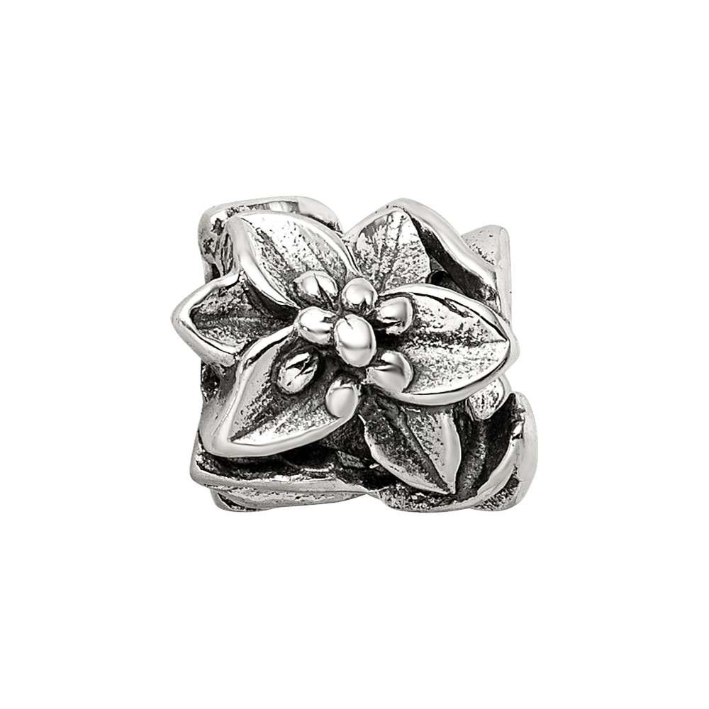 Sterlingsilber Reflections Plumeria Blumen Perle