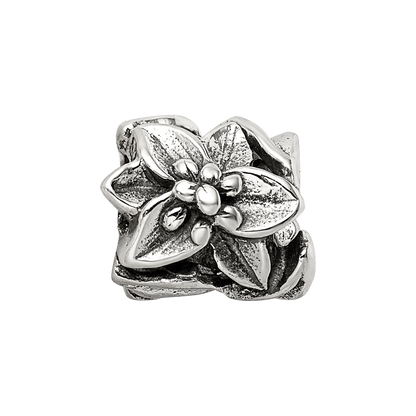 Sterlingsilber Reflections Plumeria Blumen Perle