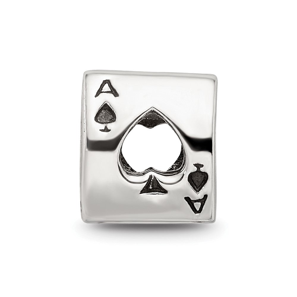 Sterlingsilber Reflections Ace Card Perle