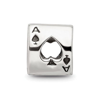 Sterlingsilber Reflections Ace Card Perle