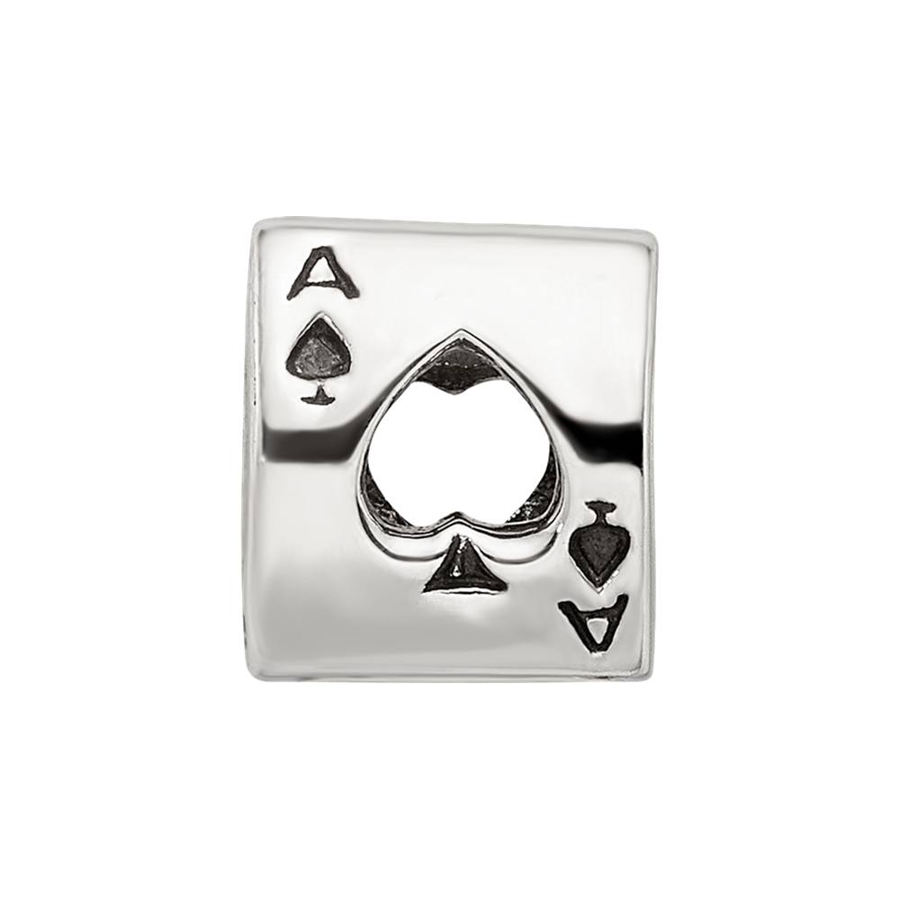 Sterlingsilber Reflections Ace Card Perle