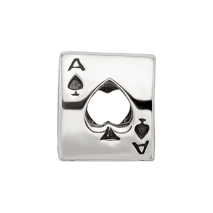 Sterlingsilber Reflections Ace Card Perle