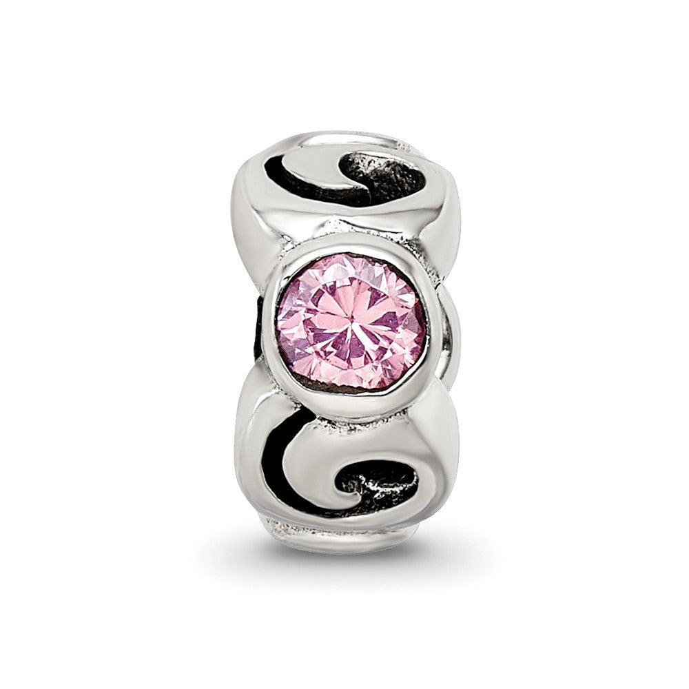 Sterlingsilber Reflections Rosa Zirkonia Perle