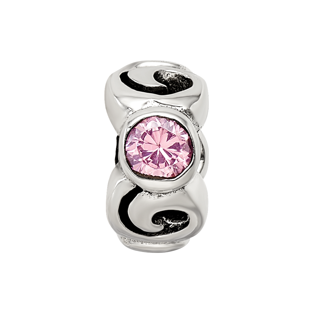 Sterlingsilber Reflections Rosa Zirkonia Perle