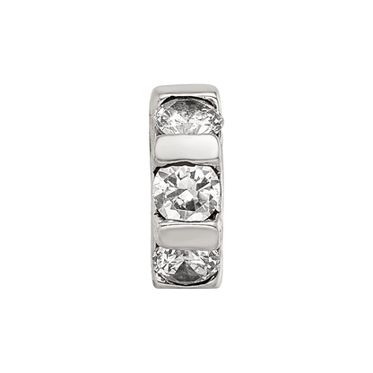 Sterlingsilber Reflections Zirkonia Perle