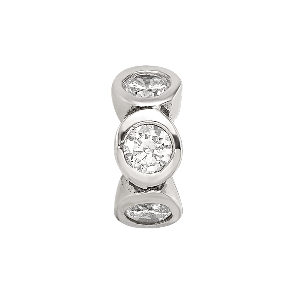 Sterlingsilber Reflections Zirkonia Perle