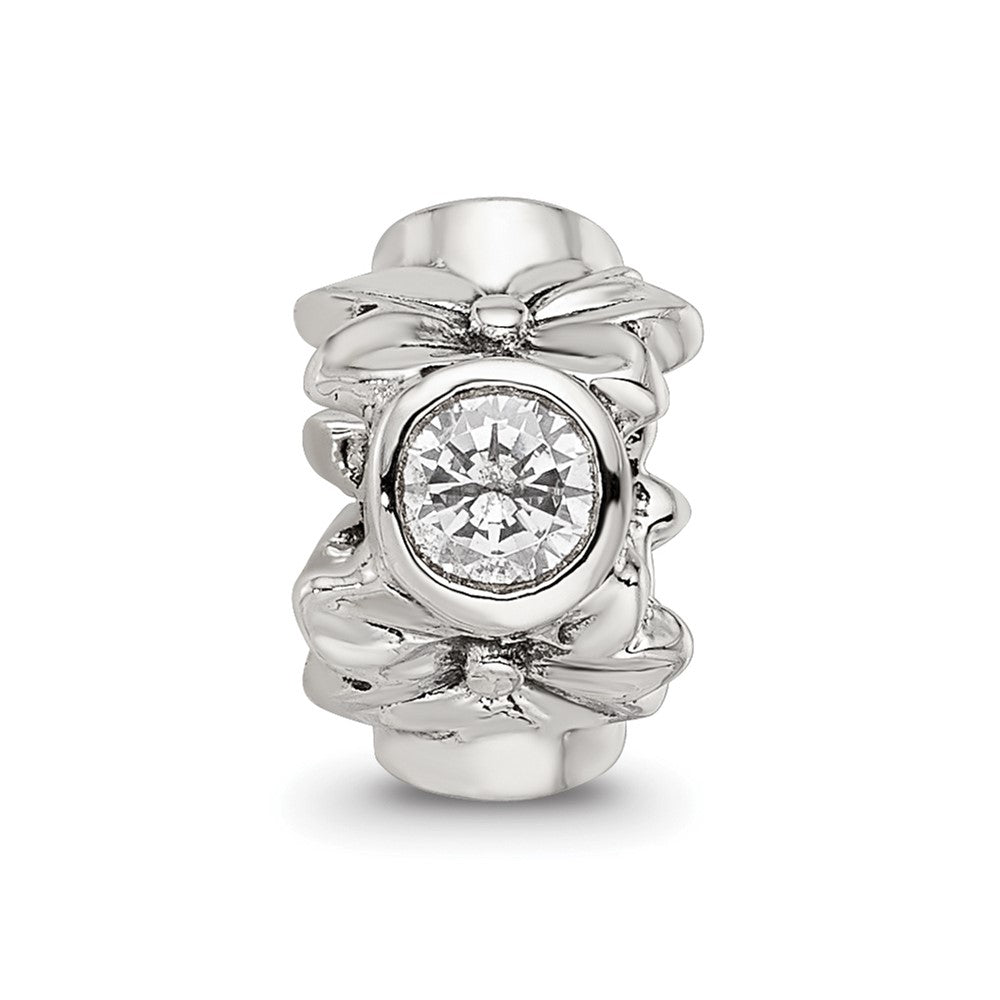 Sterlingsilber Reflections Zirkonia Perle