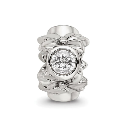 Sterlingsilber Reflections Zirkonia Perle