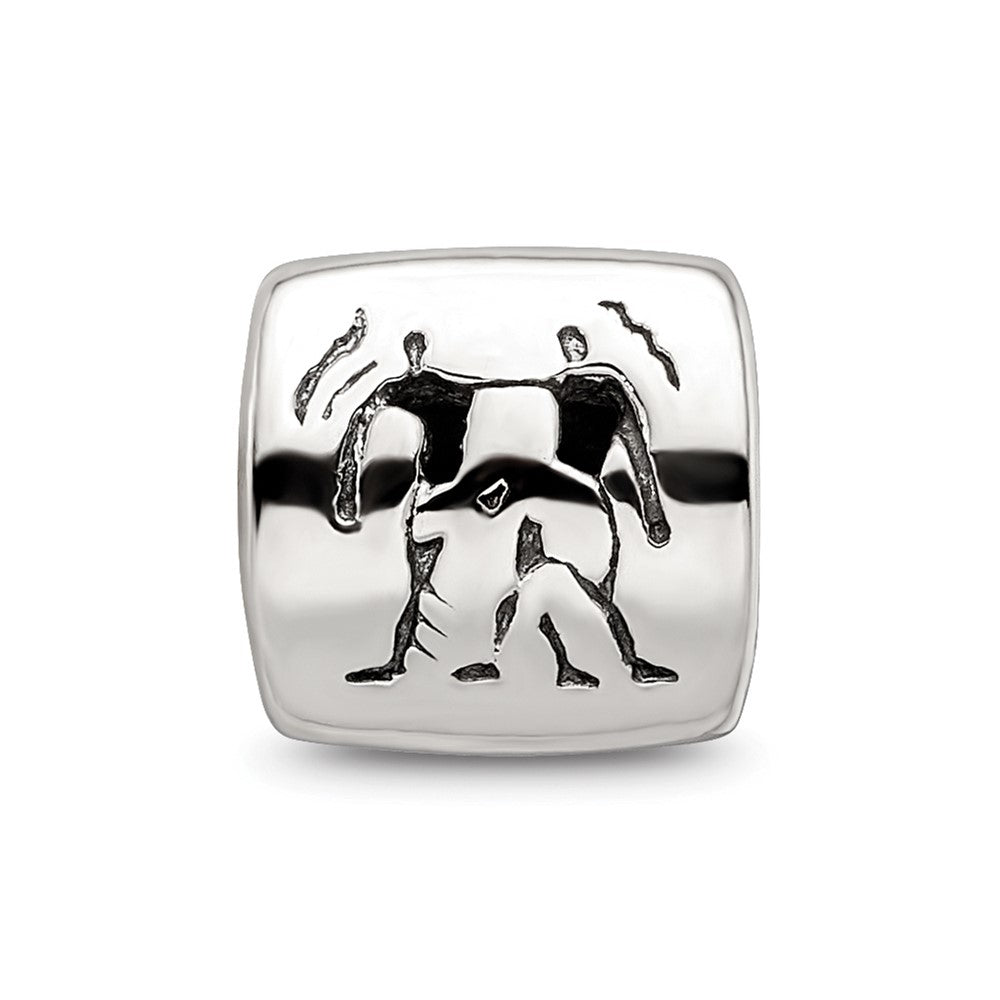 Sterlingsilber Reflections Gemini Tierkreis Antikisiert Perle