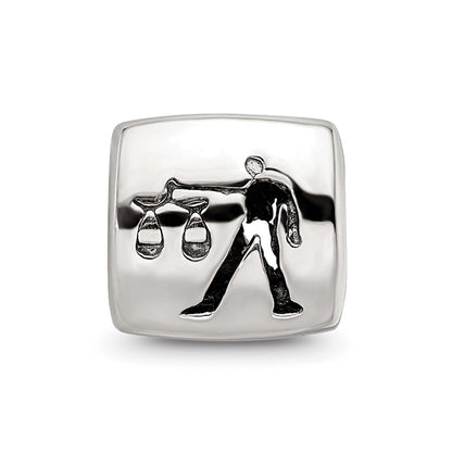 Sterlingsilber Reflections Libra Tierkreis Antikisiert Perle
