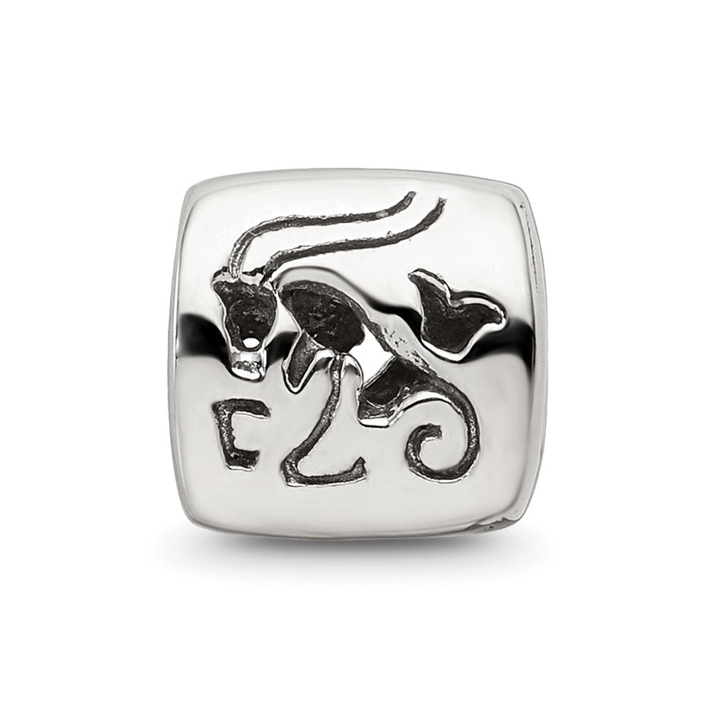 Sterlingsilber Reflections Capricorn Tierkreis Antikisiert Perle