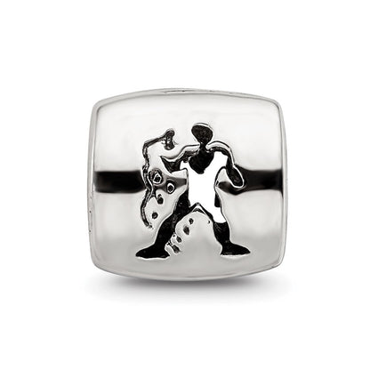 Sterlingsilber Reflections Aquarius Tierkreis Antikisiert Perle