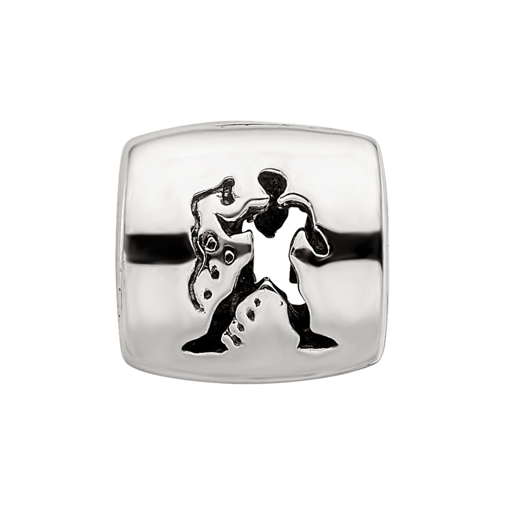 Sterlingsilber Reflections Aquarius Tierkreis Antikisiert Perle