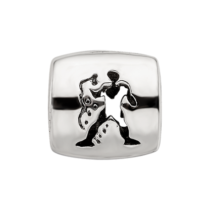 Sterlingsilber Reflections Aquarius Tierkreis Antikisiert Perle