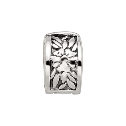 Sterlingsilber Kinder Kollektion Reflections Blumen Muster Klammer Perle