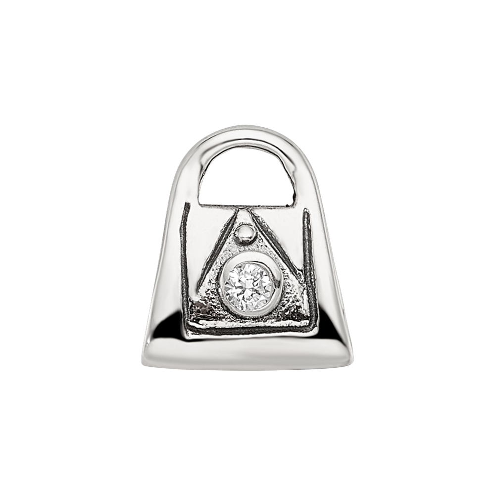 Sterlingsilber Reflections Kinder Zirkonia Handbag Perle