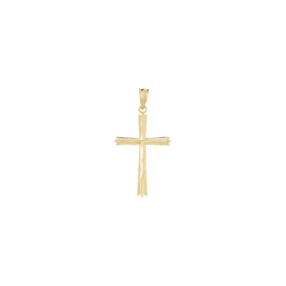 10K Gelbgold Kreuz Anhänger