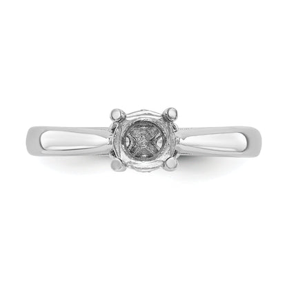 14K Weißgold Synthetisch Diamant Verlobungsring
