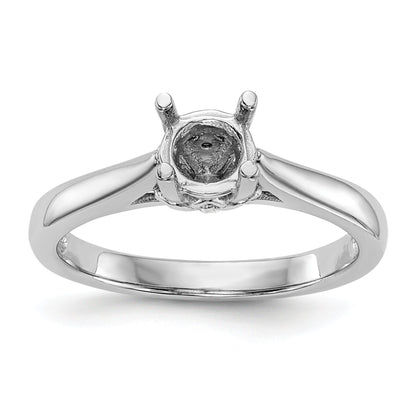 14K Weißgold Synthetisch Diamant Verlobungsring