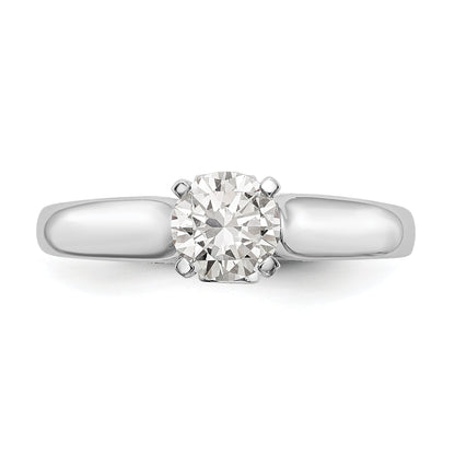 14K Weißgold Synthetisch Diamant Stift Set Verlobungsring