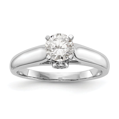 14K Weißgold Synthetisch Diamant Stift Set Verlobungsring