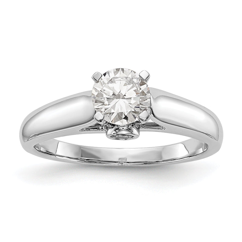14K Weißgold Synthetisch Diamant Stift Set Verlobungsring