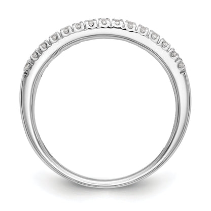 14K Weißgold Diamant-Trauring