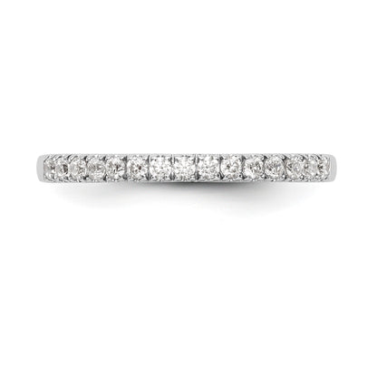 14K Weißgold Diamant-Trauring