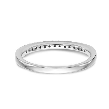 14K Weißgold Diamant-Trauring