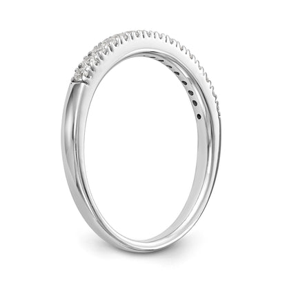 14K Weißgold Diamant-Trauring