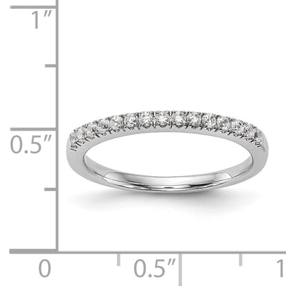 14K Weißgold Diamant-Trauring
