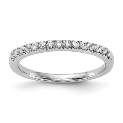 14K Weißgold Diamant-Trauring