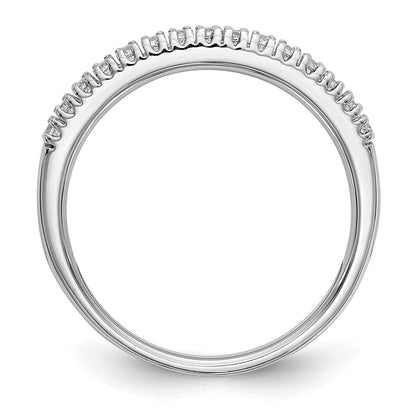 14K Weißgold Diamant-Trauring